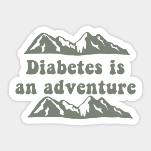 Diabetes Is An Adventure Sticker